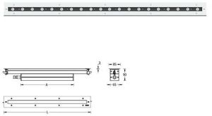 Lightalk RGBW Recessed Wall Luminaires