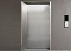 Front And Rear Entrance Collapsible Lift Doors