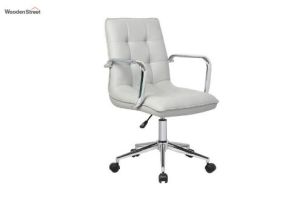 Adjustable Swivel Faux Leather Office Chair