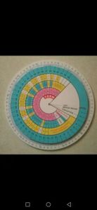 Pregnancy Wheel cum BMI Chart