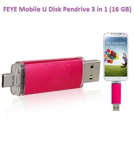 Mobile U Disk/ Pendrive 3 in 1 (16gb)