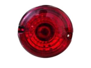 Round Red Tail Light with Bulb