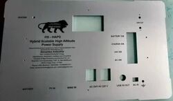 Electrical Control Panel Label