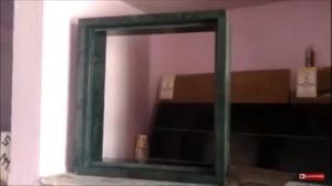 Solid window frame with double kani molding and paitam cutti