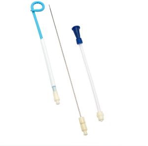pigtail nephrostomy drainage catheter with trocar