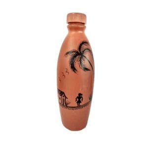 Coconut Tree Painting Water Bottle