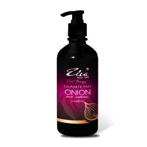 Elsa Anti Hair Fall Sulphate Free ONION Shampoo with real Onion Ferment 500ml