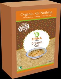 ORNA Organic Wheat Suji Vacuum Packed 500g