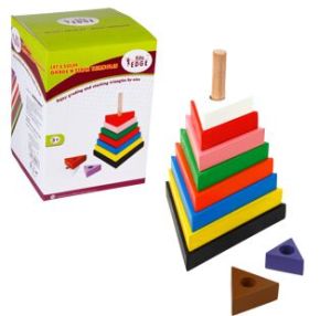 LET'S SOLVE - GRADE N STACK TRIANGLES Educational Toy