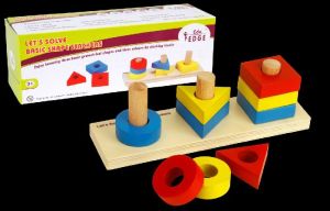 LET'S SOLVE - BASIC SHAPES STACKERS Educational Toy