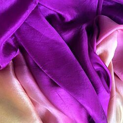 Rectangular belly dance silk veils