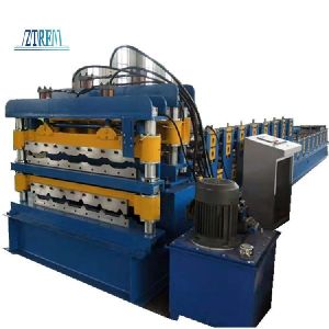 Roof Use Double Layer Corrugated Profile Steel Roofing Sheet Roll Forming Machine Roof Tile Making