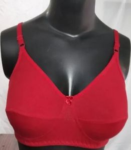 Hosiery Cloth Padded Bra, Red at Rs 60/piece in Delhi