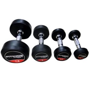 RUBBER COATED ROUND DUMBBELL