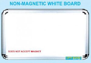 non magnetic white board