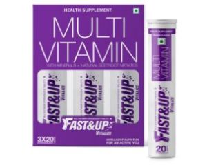 Fast&Up Vitalize - Pack of 3 Tubes Orange Flavour Multivitamins tablet
