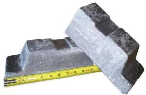 Half Cut LEAD Pig Ingot 58-62 Pounds