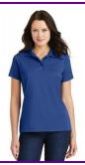 Ladies Poly-Charcoal Blend Pique Polo shirt