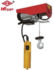 110V Electric Wire Rope Hoist With Running Trolley