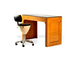 solid wood professional nail art cum manicure table
