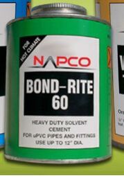 PVC PIPE CEMENT CLEAR NAPCO BONDRITE