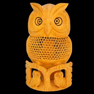 Santarms Wooden Owl Family Set