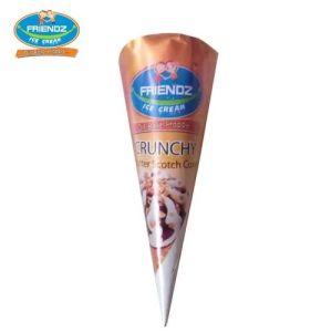 Crunchy Butterscotch Cone Ice Cream