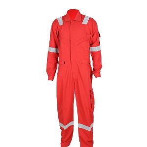 Cotton fireproof protective coverall for working outdoors