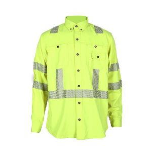 Customizable Men' S High Visibility Fireproof Work Shirt