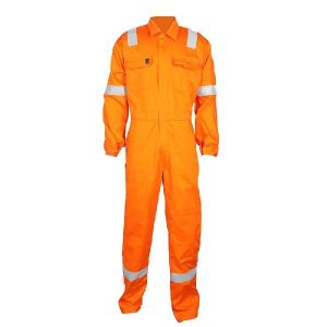 Flame-retardant Cotton Coverall With Pockets On The Chest