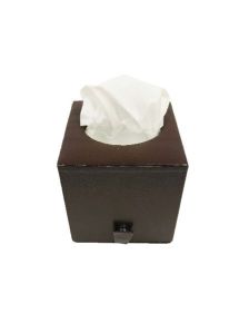 ELEGANT SQUARE LEATHERETTE TISSUE HOLDER Box | Paper Napkin Holder | Tissue Dispenser Organizer for