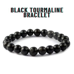 Black Tourmaline Energy Bracelets for Grounding &amp;amp; Protection