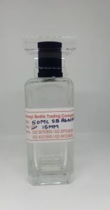 Transparent Glass Perfume Bottle