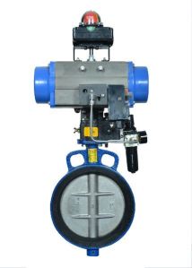 Pneumatic Actuator Operated Butterfly Valves