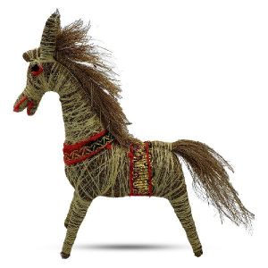 Hand Made Horse By Coir Fiber