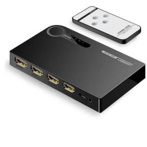 Technotech 3 Port 4K HDMI Switch 3×1 Switch Splitter with Pigtail Cable