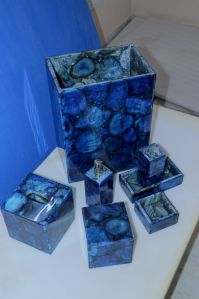 Blue Agate Bathroom Set of 7 Pcs