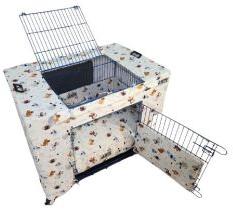 30 Inch Printed PET Combo Dog Cage