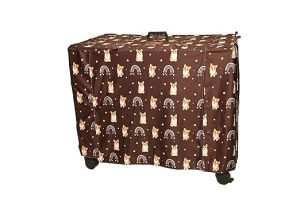 30 Inch Dog Brown Crate Cover