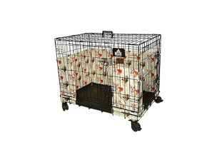 Yellow Bumper 36 Inch Dog Cage