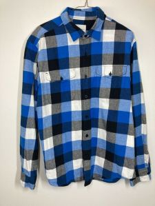 men cotton flannel check shirts