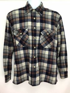 mens flannel cotton check shirts