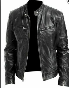 Leather jacket for biker
