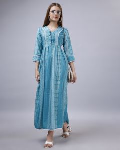 Long Cotton Full Sleeves Nighty at Rs 250/piece in Ahmedabad