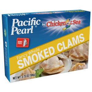 175g Canned PACIFIC Clam and Tuna Seafood Flavor Fish Camping Healthy Emergency Can Food