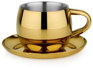 Golden Stainless Steel Brew Cup