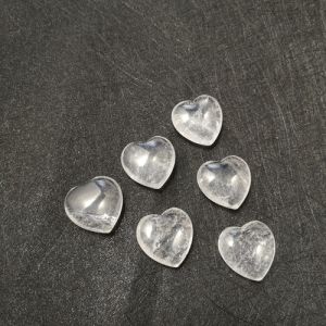 Clear Quartz Heart Stone
