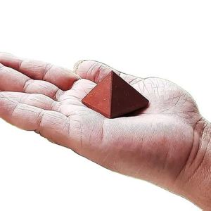 Natural Red Jasper Stone Pyramid