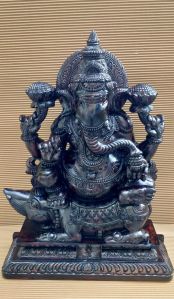 wooden Ganesh statue (Fully hand carved wooden)