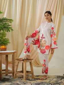 Digital Print Linen Coord Set